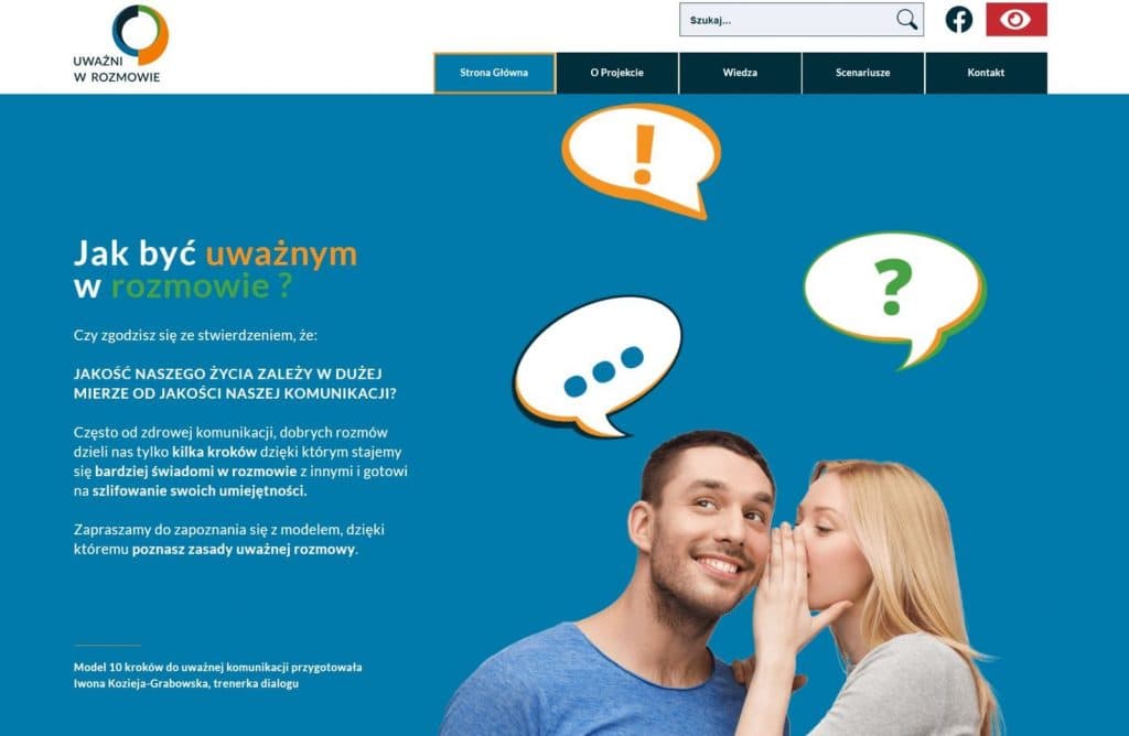 Gotowe scenariusze na witrynie „Uważni w rozmowie”