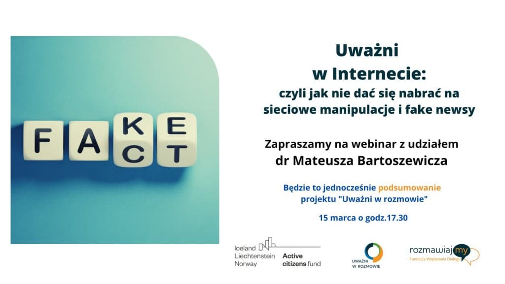 Webinarium „Uważni w Internecie” - 15 marca o 17.30.